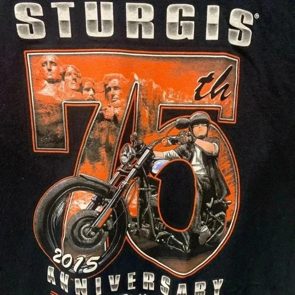 Sturgis 75th Anniversary Biker Rally T-Shirt - Picture 3 of 6
